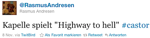 @RasmusAndresen: Kapelle spielt ``Highway to hell´´