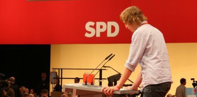 Lennart Fey auf dem SPD Bundesparteitag im November 2009